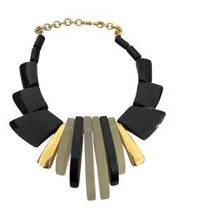 Magnificent Vintage Parklane Lucite Deco Necklace Park Lane Statement